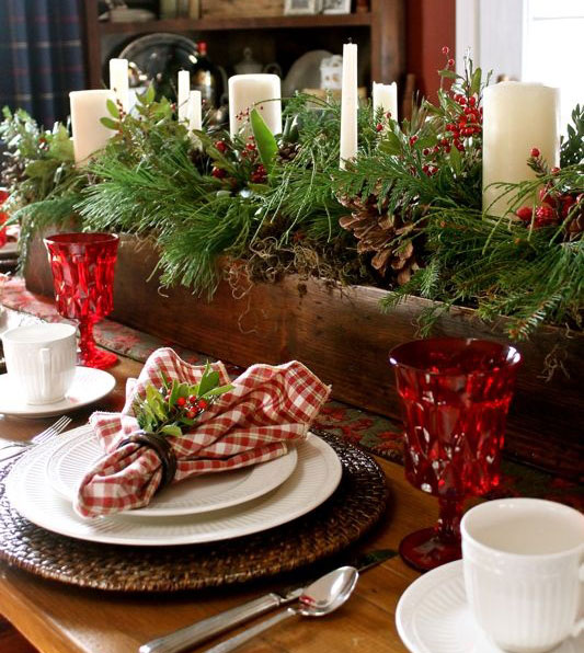 Dekorácia vianočného stola
