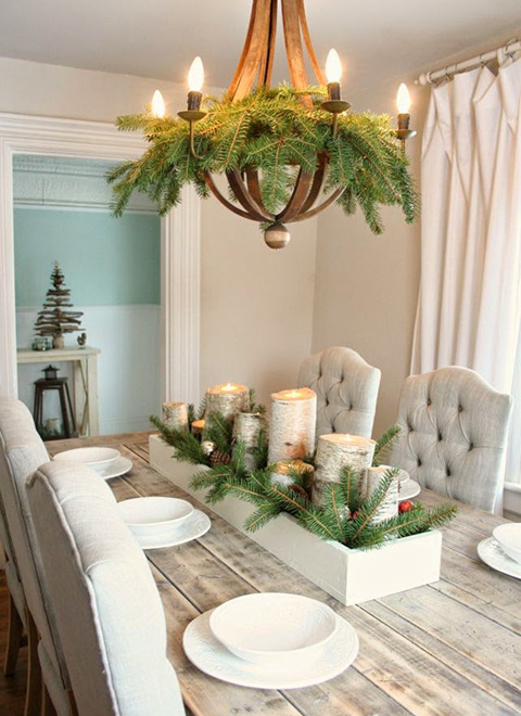 Výzdoba vianočného stola